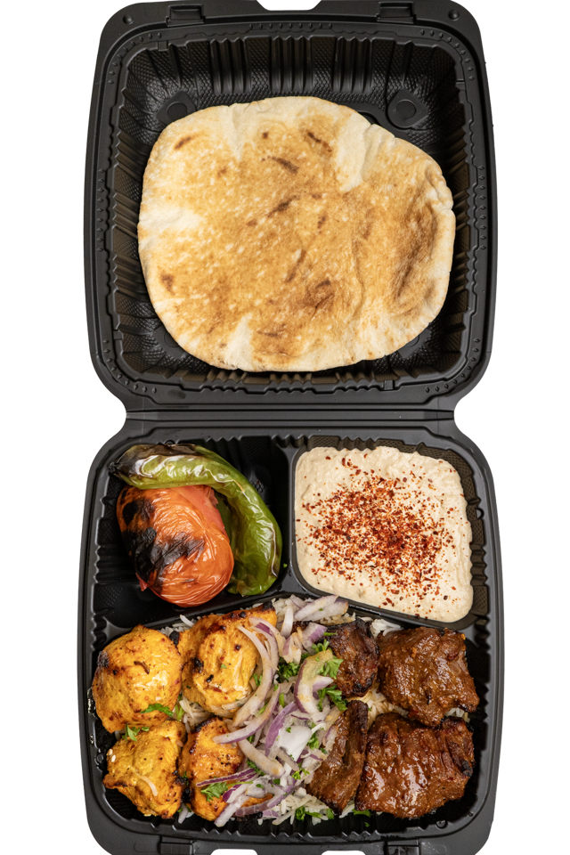 Combo Kabob Plate.