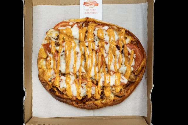 Beef Shawarma Pizza.