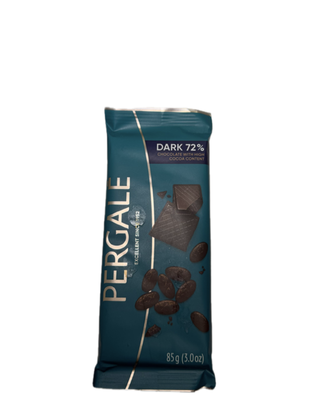 DARK CHOCOLATE 72% COCOA CONTENT 85g.