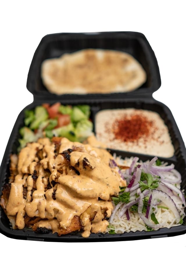 Chicken Shawarma Plate.