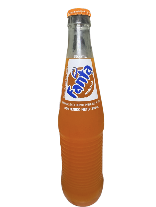Glass Fanta.